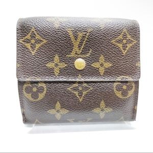 Authentic Louis Vuitton Monogram Elise Compact Trifold Wallet Unisex